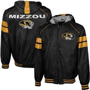 NCAA Missouri Tigers Youth Black Flea Flicker Full Zip Hooded Jacket 
