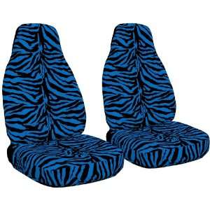  Blue and black Zebra seat covers. 40/20/40 seat covers for 