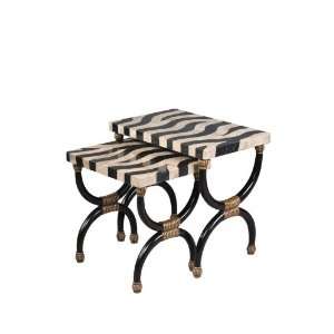   Zebra Nested Tables (Set of 2)   Stein World 80938 Furniture & Decor