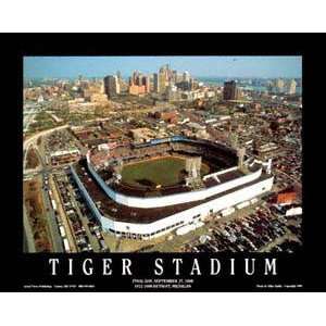  Detroit Tigers (Old)   Tiger Stadium   22x28 Aerial 