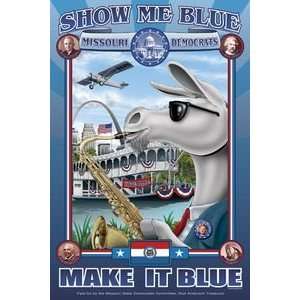   Show Me Blue   Missouri   Paper Poster (18.75 x 28.5) Sports