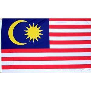  Malaysia Flag 3X5 Foot Nylon Patio, Lawn & Garden