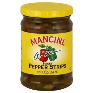 Mancini, Pepper Swt Strips, 12 OZ (Pack Grocery & Gourmet Food