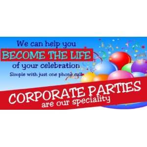    3x6 Vinyl Banner   Corporate Party Booking 
