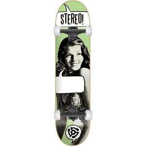  Stereo Speechless Complete Skateboard   7.5 Green w 
