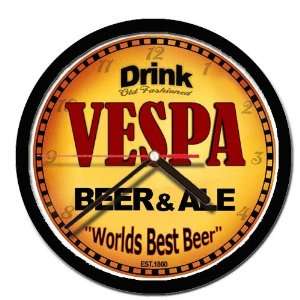  VESPA beer and ale cerveza wall clock 