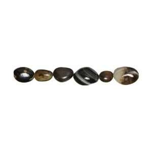 Cousin Beads Cross Culture 8 Inch Gemstone Strand 1/Pkg Black; 3 Items 