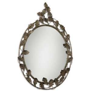 Grace Feyock 08091 Serino Heavily Antiqued Silver Champagne Leaf 