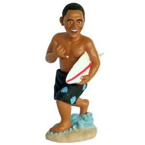  Barack Obama with Surfboard 6 inch Dashboard Doll Toys 