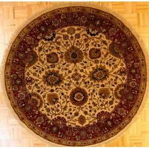  6x6 Hand Knotted Indo Kashan India Rug   60x60