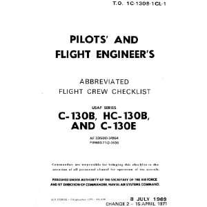  Lockheed C 130 Aircraft Flight Crew Checklist Manual 