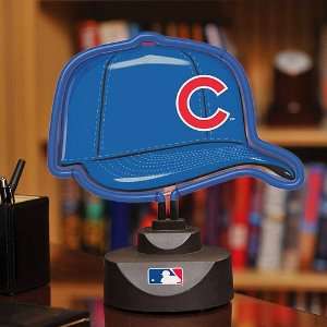  Chicago Cubs Neon Baseball Cap Lamp