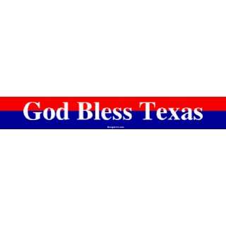  God Bless Texas Bumper Sticker Automotive
