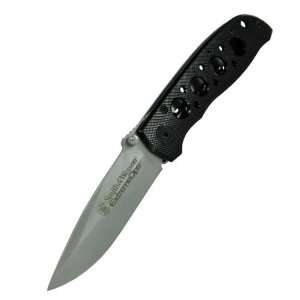   CK105BK Cuttin Horse Ops Knife, Black with Holes
