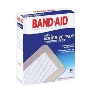  Band Aid Adhesive Pads Large 10