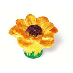  Siro Designs Knob (SD101106)   Yellow/Orange Sunflower 