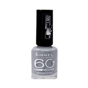  Rimmel 60 Seconds Nail Polish, 805 Grey Matter Beauty