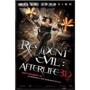  Resident Evil Afterlife   Framed Movie Poster (Size 24 