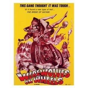  Retro Movie Prints Werewolves on Wheels   Movie Print 