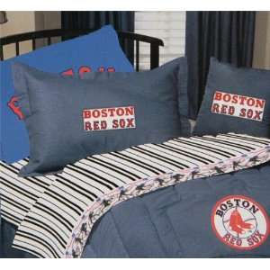  Boston Red Sox Blue Denim Standard Size Pillow Sham 