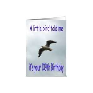  Happy 109th Birthday Flying Seagull bird Card Toys 