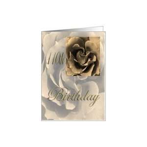  Happy 110th Birthday Rose in Sepia Card Toys & Games