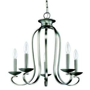  Kichler Whiton Chandelier R113114, Color  Marbled Bronze 
