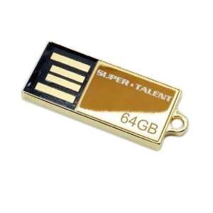  Super Talent Pico C 64GB USB2.0 Flash Drive(Gold Limited 