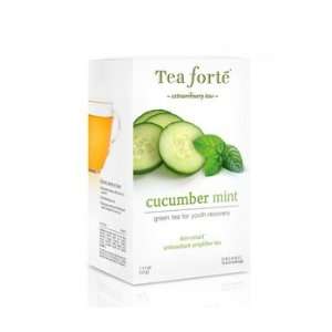 Tea Forte Cucumber Mint   Green Tea   Eco Teabag 16 pcs. Organic 