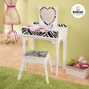  Fun and Funky Kids Vanity and Stool 13025