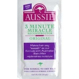  AUSSIE 3 MINUTE MIRACLE RECONSTRUCTOR SINGLE USE PACKETS 