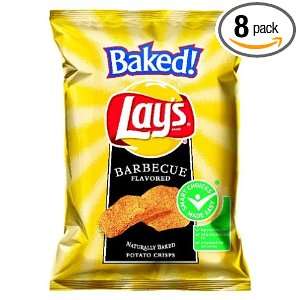 Lays Baked Chips, Barbecue, 4.25 Ounce Bags (Pack of 8)  