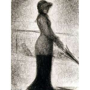  Hand Made Oil Reproduction   Georges Pierre Seurat   24 x 
