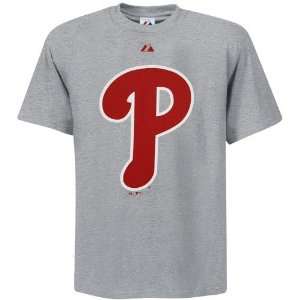   Philadelphia Phillies Ash Official Logo T shirt