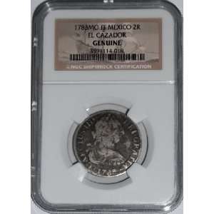   El Cazador Shipwreck Treasure Coin,NGC Certified 1783 