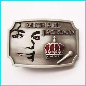  MICHAEL JACKSON KING OF POP Belt Buckle MU 085 Everything 