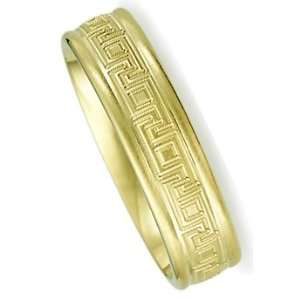  7.0 Millimeters Wedding Band Ring 18 Karat Yellow Gold 