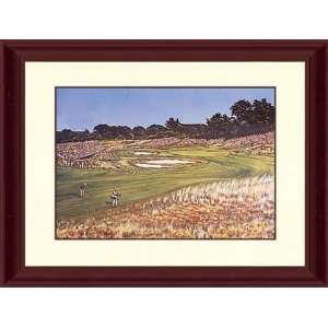  18th at Shinnecock Hills   24 x 17.5   Original Golf Art 