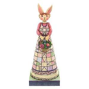  Jim Shore / Heartwood Creek Lady Bunny Figurine Hare with 
