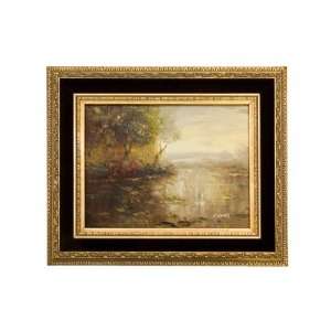  Vintage Antique Style Hand Painted Oil Painting  High 