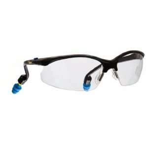  Safety Eyewear with Built in Hearing Protection, Clear 