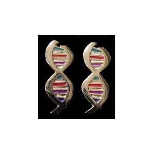  DNA Cufflinks   Colored Enamel 