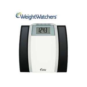  WeightWatchers WW78 Glass Body Fat Scale Black and Chrome 