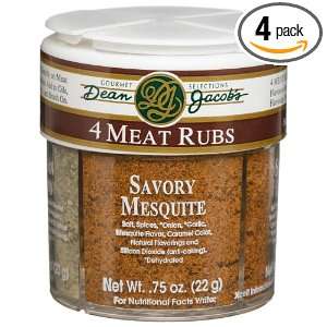 Dean Jacobs 4 Meat Rubs, 2.61 Ounce Regular Jars (Pack of 4)  