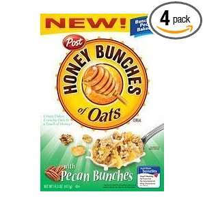 Post Honey Bunches of Oats Cereal with Pecan Bunches 14.5 oz. (Pack of 
