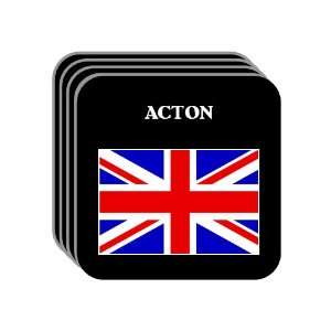 UK, England   ACTON Set of 4 Mini Mousepad Coasters 