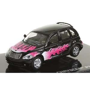  Ricko HO Chrysler PT Crusier   Black w/Pink Flames Toys 