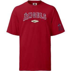  Nike Anaheim Angels Red Youth Practice V T shirt Sports 