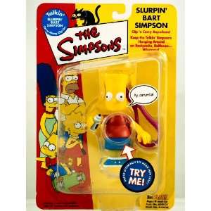  Simpsons   2000   Playmates   REPlay   Slurpin Bart Simpson   Clip 