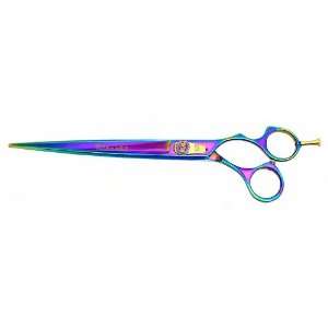   Cutting Kareru 8.5 Rainbow Titanium Pet Grooming Shears Dog Scissors
